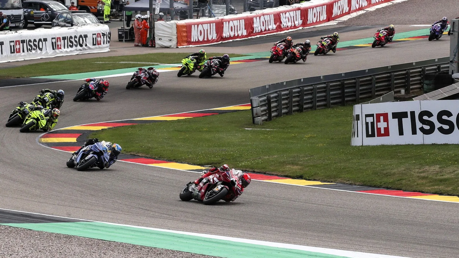 Marc Marquez earns Sachsenring pole by 0.061s, Bezzecchi crashes in Q2