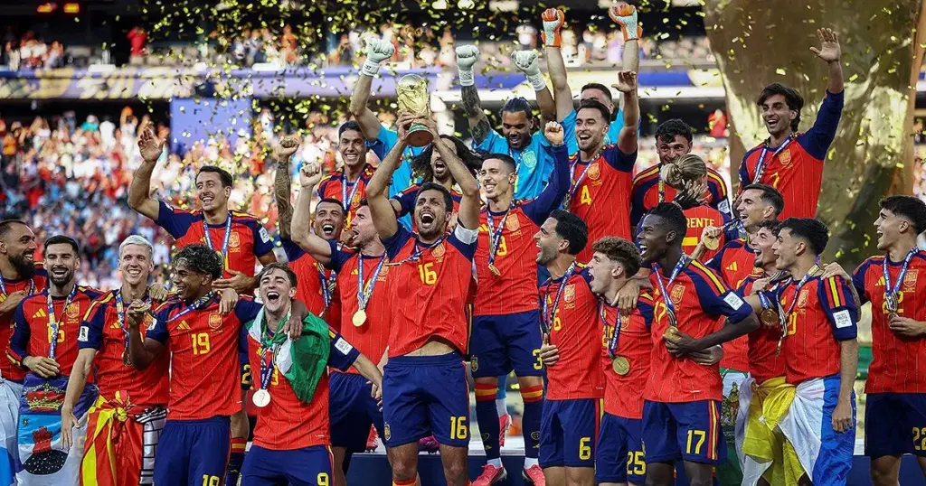 Argentina star behind throat-grab incident on Spain defender hints at international retirement after World Cup final